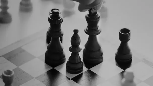 Chess game business strategy concept